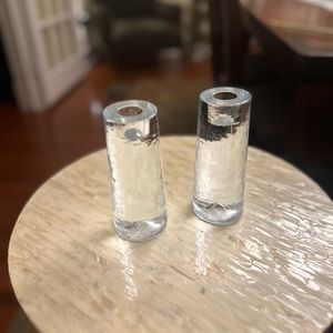 Modern Glass Candlesticks